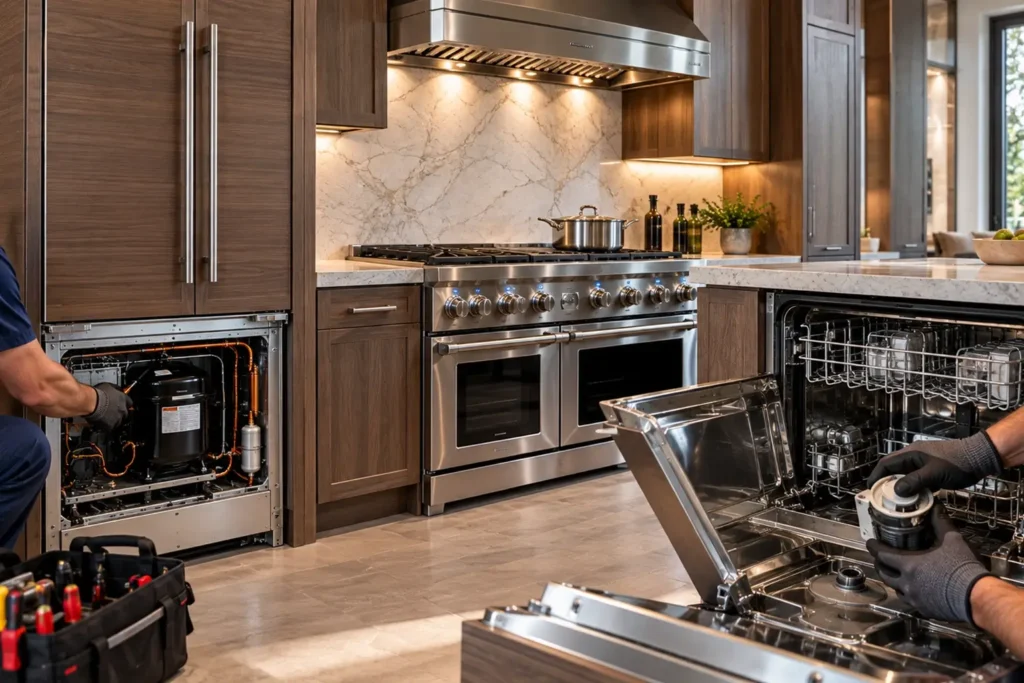 Coordinated Thermador built-in kitchen suite